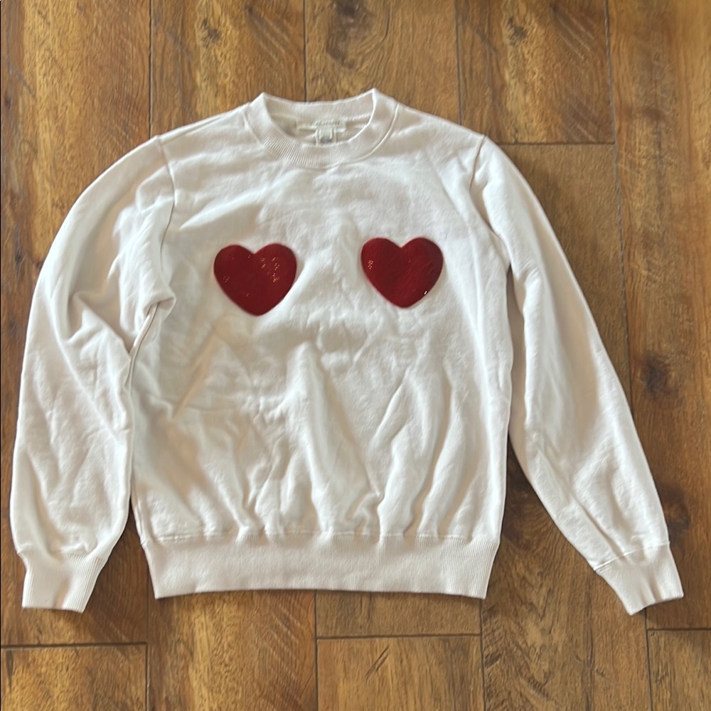 Marc Jacobs Sequin Hearts Pull-over XS